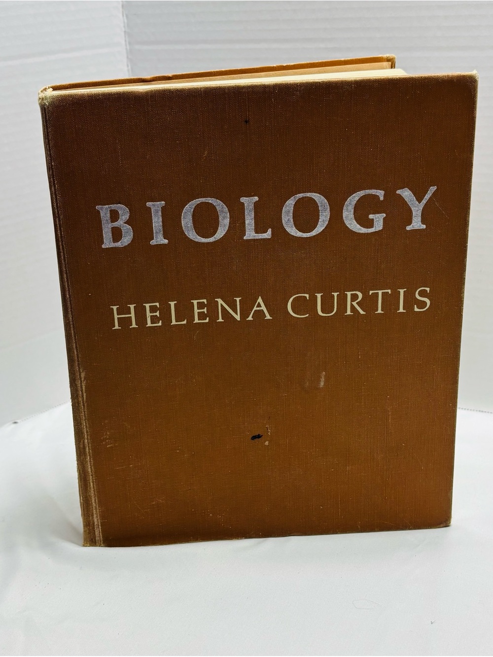 Biology by Helena Curtis Vintage Textbook - Brown Hardcover